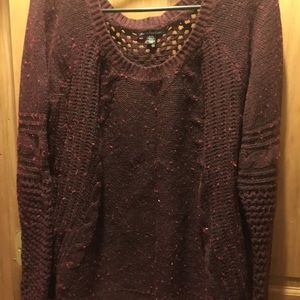 American Eagle purple sweater